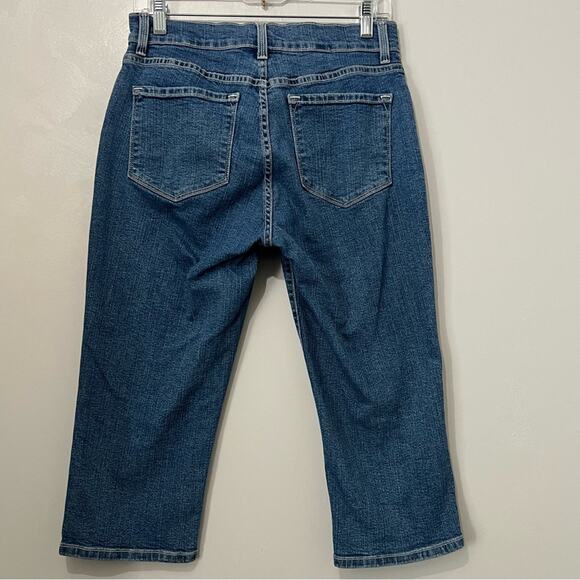 NYDJ Comfort Athleisure Plain Pocket Denim Clam Diggers Capris | Women’s Size 8 - Picture 2 of 10